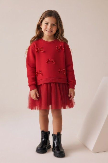 فستان ربيعي مميز للأعمار ٣-٧ سنوات