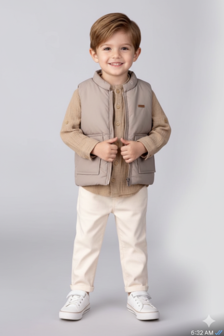 طقم ولادي من ٣ قطع للأعمار ٦-١٠ سنوات