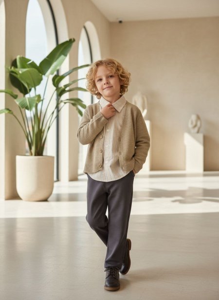 طقم ولادي مميز مكون من ٣ قطع للاعمار من ٣-١٠سنوات