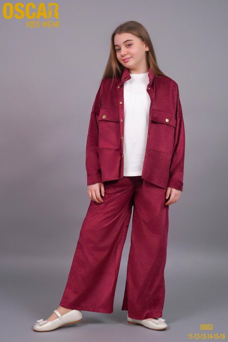 طقم بناتي محير مكون من ٣ قطع للاعمار من ١٠-١٦ سنة