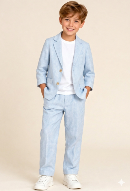 بدلة ولادي سبور – لون أزرق فاتح