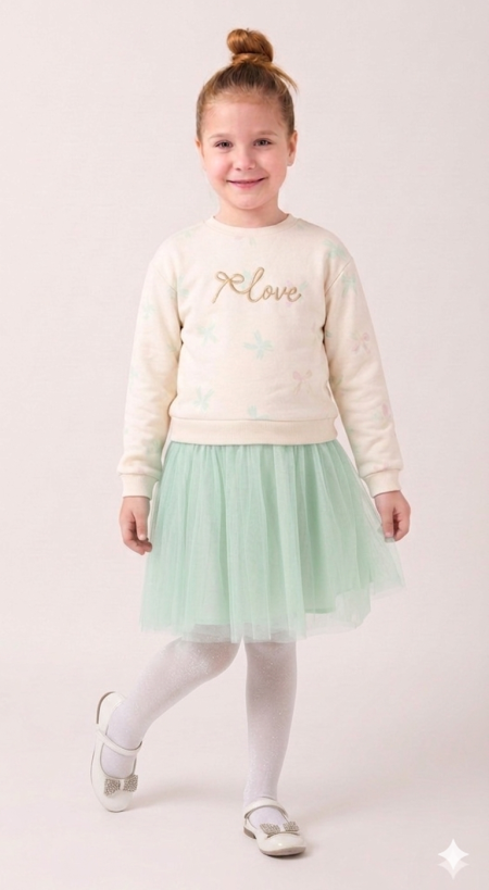 فستان ربيعي للأعمار ٣-٧ سنوات