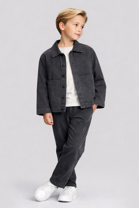 طقم ولادي مكون من ٣ قطع للأعمار ٧-١٠ سنوات