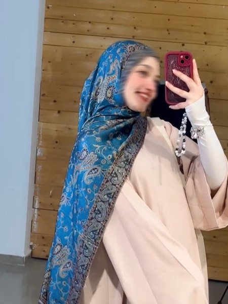 شال كشميري ازرق