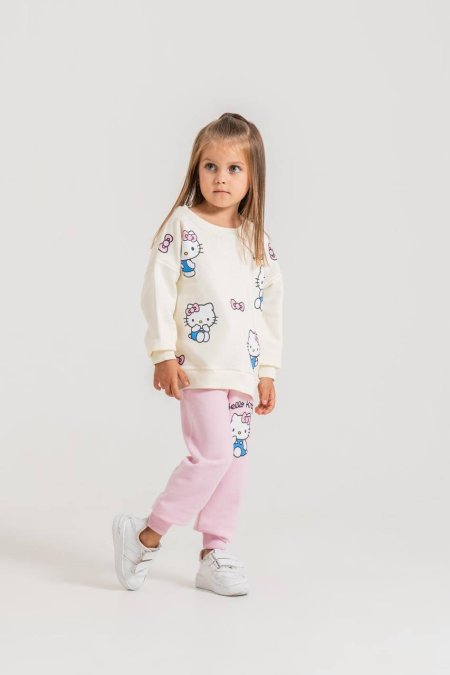 بجاما بناتي خريفي  hello kitty للأعمار ٣-١٠ سنوات