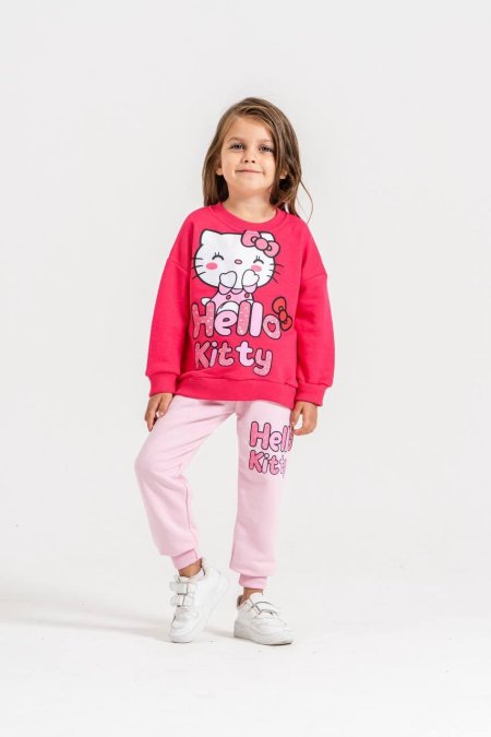 بجاما بناتي خريفي Hello Kitty للأعمار ٣-١٠ سنة