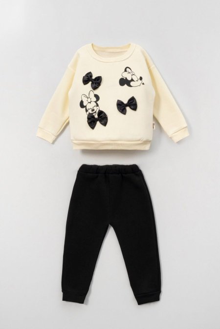 بجاما بناتي فوتر ميكي ماوس للأعمار ٢-٦ سنوات