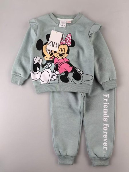 بجاما بناتي شتوي ميكي ماوس للأعمار ٢-٧ سنوات